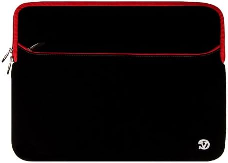 Vangoddy Ultra Taşınabilir Taşıma Çantası Neopren Kol Siyah, Kırmızı Trim ForHP Pavilion ProBook 14 inç Dizüstü Bilgisayar