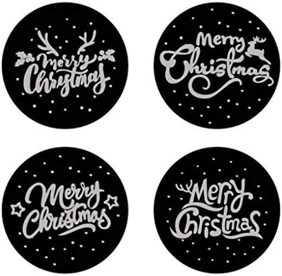 beerty Noel Çıkartmaları-500 adet Yuvarlak Merry Christmas Teşekkür Ederim Çıkartmalar Hediye Paketi Mühür Etiketleri Dekor için