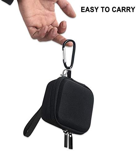 Geıomoo Mpow MX1 Kulaklık ile Uyumlu Sert Taşıma Çantası Kapak, Taşınabilir Darbeye Seyahat Koruyucu Çanta ile Karabina (Siyah)