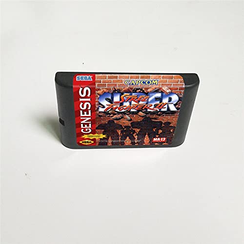 Kraliyet Klasik Süper Sokak Oyunu Fighter II ABD Kapak Perakende Kutusu İle 16 Bitlik MD Oyunu Kart Genesis Sega Megadrive Video