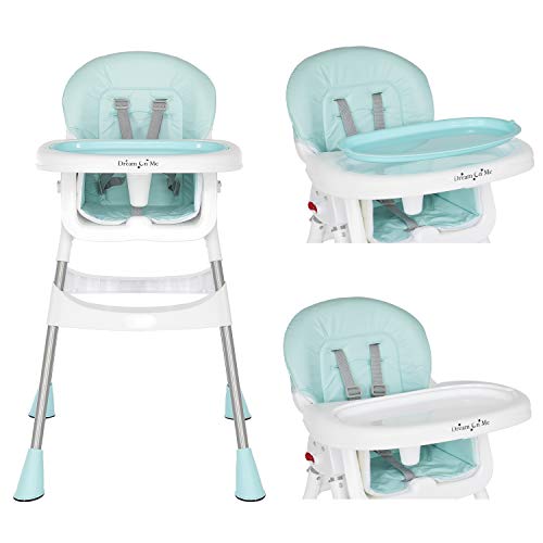 Dream On Me Taşınabilir 2'si 1 Arada Masa Üstü Mama Sandalyesi / Dönüştürülebilir / Kompakt Mama Sandalyesi / Hafif Taşınabilir