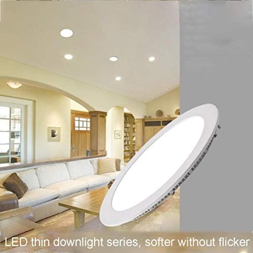 Kehaoy LED Aydınlatma-9-18W Soğuk Beyaz LED Gömme Panel Aşağı ışık Ampul Ince lamba armatürü w/Bağlantı Kutusu ETL Listelenen-4