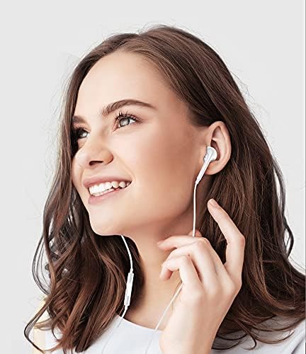 2 Paket Apple Kulaklık [Apple MFi Sertifikalı] Yıldırım Kablolu Kulak İçi Kulaklık Fişi (Dahili Mikrofon ve Ses Kontrolü) ile