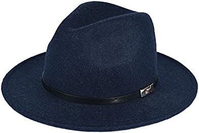 FURTALK fötr şapkalar için Kadın Erkek Geniş Ağız Keçe Fötr şapka Bayan Yün Kemer Tokası Fötr Şapka