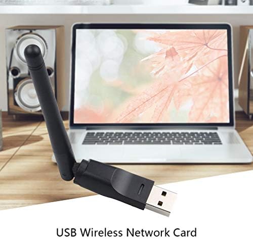 GLA MTK7601 USB WiFi Anten Mtk7601 Kablosuz Ağ Kartı USB 2.0 150 mbps 802.11 b/g/n LAN Adaptörü ile Dönebilen Anten (Siyah)
