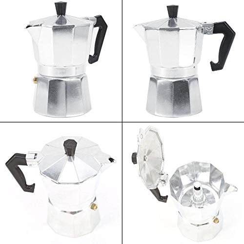 3/6/9/12 Bardak Moka Pot Espresso Kahve Makinesi Alüminyum Stovetop Espresso Makinesi Moka Pot Ev Ofis Kullanımı için(600 ML