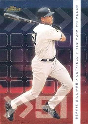 2002 En İyi Beyzbol 57 Bernie Williams New York Yankees Topps Şirketinden Resmi MLB Ticaret Kartı