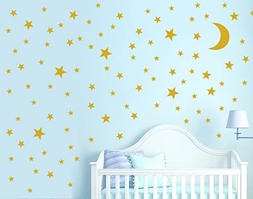 Giyyomtr Yıldız Duvar Decals-350Pcs Bebek Kreş Yıldız Duvar Stckers Çıkarılabilir Duvar Dekor Kız Çocuklar için Yatak Odası Dekorasyon