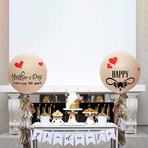 Amosfun 2 pcs Çıkartmalar Doğum Günü Sticker Balon Mutlu bir Balonlar için Karalama Defteri Makinesi Balon Şeyler-Mutlu Anneler