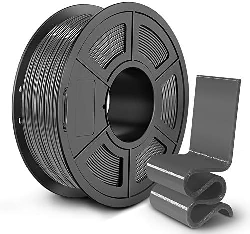SÜNLÜ PETG Filament 1.75, PETG 3D Yazıcı Filament 1.75 mm, Boyutsal Doğruluk + / - 0.02 mm, 1 kg/Makara, Gri