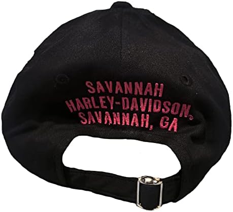 Harley-Davidson kadın Pembe B & S Kavisli Bill Slayt Toka Beyzbol Şapkası 50290037