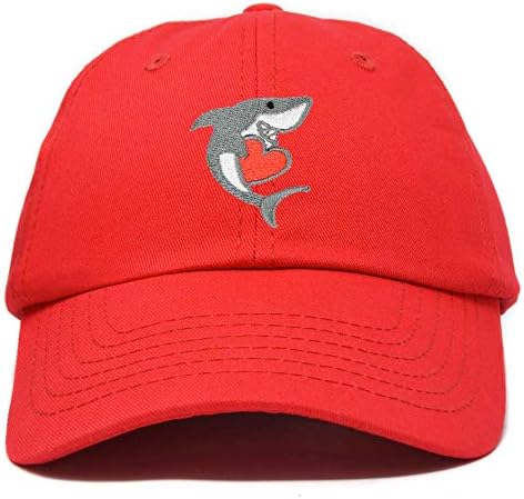Kalpli Köpekbalığı Sevgililer Günü Şapkası Bayan İşlemeli Beyzbol Şapkası
