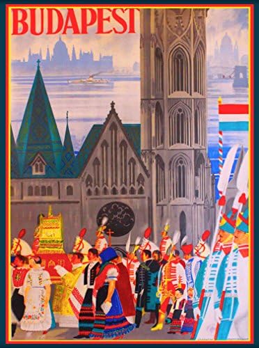 ZAMAN İÇİNDE BİR DİLİM Macaristan Macar Budapeşte Avrupa Avrupa Vintage Seyahat Reklam Afişi. Poster Ölçüleri 10 x 13,5 inç