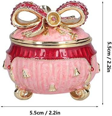 Qinyayoa Mücevher Kutusu, Güzel Görünüm Mini Mini takı saklama kutusu Pratik Çok Amaçlı Dekor için Hediyeler için Kitaplık için