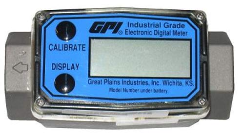 GPI G2H10NXXXXA G2 Serisi Yüksek Basınçlı Paslanmaz Çelik Debimetre, NPT (Dişi), Sadece Metre, Elektronik Yok, 1