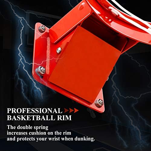 ProSlam Ağır Duvara Monte Basketbol Jant, 18 inç Profesyonel Asılı Basketbol Gol Uyar Kapalı ve Açık Duvar