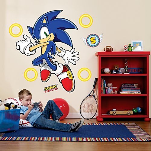 BirthdayExpress Sonic The Hedgehog Oda Dekoru-Dev Duvar Çıkartmaları
