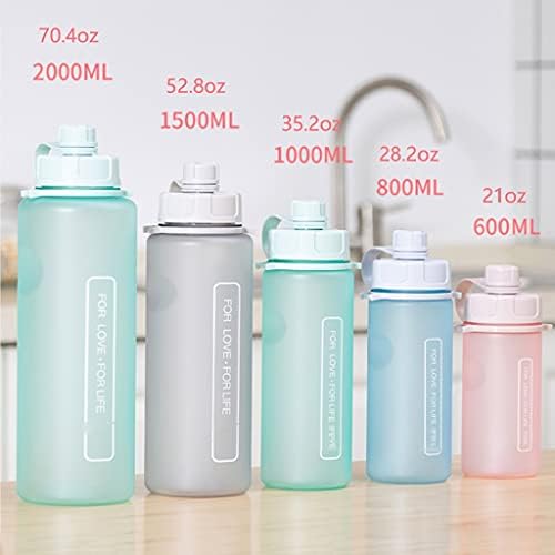 Su Şişesi 70.4 oz Su Şişesi Saman ile Yarım Galon BPA İçermeyen Spor ve Seyahat Su Sürahisi Yanınızda Taşıyın Beş Kapasite Seçeneği