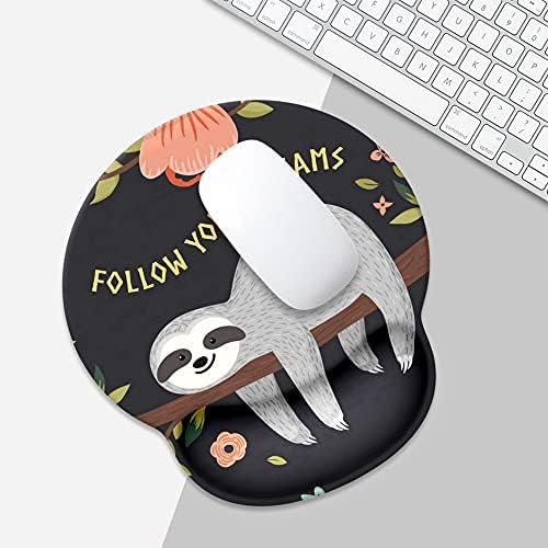 Goodsprout Sevimli Tembellik Mouse Pad Bilek Istirahat Desteği ile, sevimli Özel Oyun Made Kaymaz Kauçuk Taban Mousepad, ergonomik