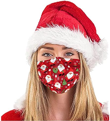 20 Paket Tam yüz Protection_Máscara tek Kullanımlık Face_Masks Noel Noel Koruyucu Face_Covering Yetişkin kadın Erkek için
