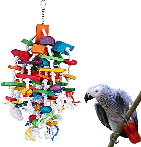 Homyl Papağan Kuş çiğneme oyuncak Bite Dayanıklı Asılı Kuş Kafesi Papağanının Bite Oyuncaklar