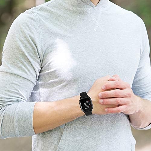 FitTurn Yumuşak Renkli Silikon Watch Band Sapanlar Garmin Venu Sq ile Uyumlu İzle Yedek Tutuşunu İzle Bantları Spor Kayış Garmin