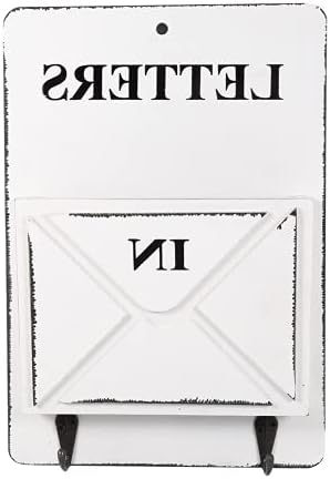 Mektup Rafı, Duvara Monte Posta Kutusu Ahşap Mektupları Saklamak için Dekorasyon için Güzel Kartpostallar, Gazeteler(2)