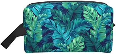 Tropikal Palmiye Yaprağı Makyaj Çantası Kozmetik Çantası Büyük makyaj çantası Seyahat Çantası Durumda Organizatör Taşınabilir