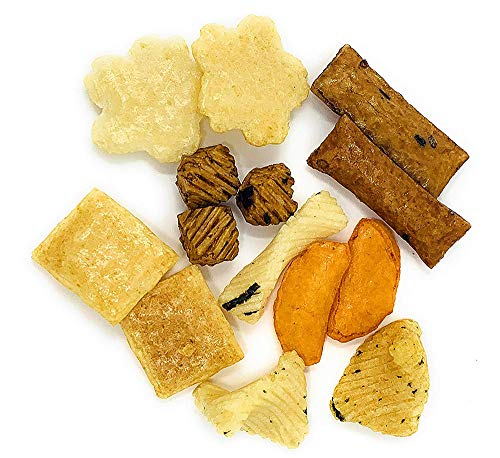 SweetGourmet Oriental Rice Crackers / Asya Pirinci Atıştırmalık / Tamamen Doğal / 1 Pound