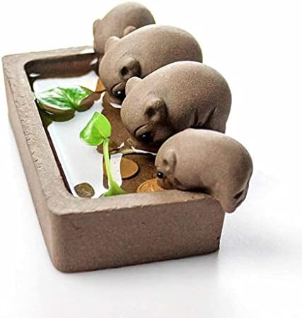 JJSPP ZiSha Çay Pet Mor Kil Çay Pet Küçük Domuzlar Içecek Su Çin Ham Çömlek Kung Fu Çay Seti Ev Dekorasyon Çay Aksesuarları