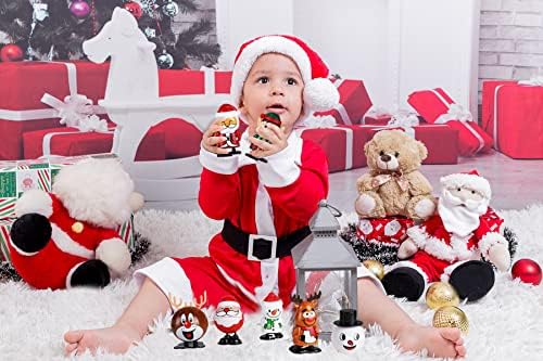 Erweıcet 12 Paket Noel Stocking Stuffers Wind Up Oyuncaklar Çeşitli Küçük Oyuncaklar Çocuklar için Parti Iyilik, Yenilik Atlama