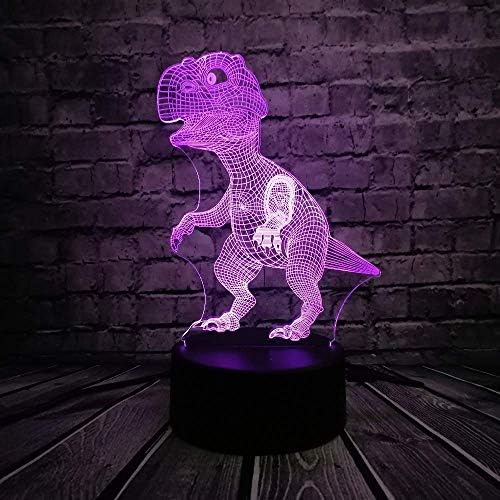 mwıoq 3D Led lamba hayvan dinozor çocuk oyuncakları 7 renk değişimi ışıkları aydınlatma ampul yatak odası Yanında Luminaria dekoratif