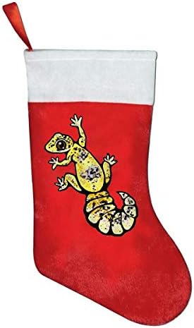 SLSL Sarı Leopar Gecko Klasik Noel Stocking, Tatil Asılı Çorap Süsler Süslemeleri Santa Parti Aksesuar Çocuklar Hediye / Tedavi