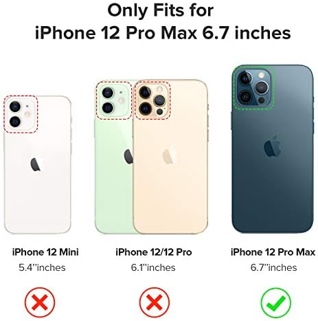 Ruky iPhone 12 Pro Max Durumda, iPhone 12 Pro Max Glitter Durumda, iPhone 12 Pro Max Durumda Kadın Kızlar için Crystal Clear