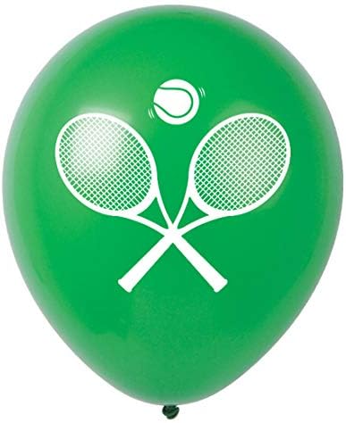 MAGJUCHE Tenis Partisi Lateks Balonlar, 16 adet erkek veya Kız Bebek Duş veya Doğum Günü Partisi Süslemeleri veya Malzemeleri