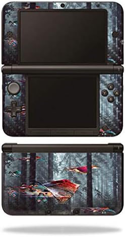 MightySkins Karbon Fiber Cilt için Nintendo 3DS XL Orijinal (2012-2014) - Stringray Orman / Koruyucu, Dayanıklı Dokulu Karbon