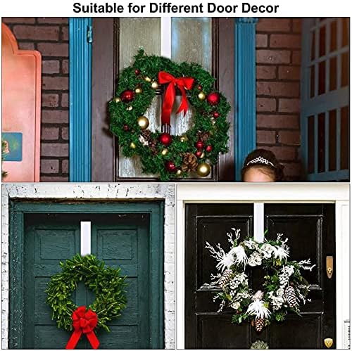 QSDGFH 5 İnç Siyah Çelenk Askı, Çelenk Askı için Ön Kapı, kapı Işareti Tatil Dekorasyon Braketi için Noel Çelenk Üzerinde Kapı