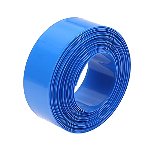 Othmro pil Shrink Wrap PVC ısı Shrink boru düz Genişliği 17mm, uzunluk 2 m için Büyük pil paketi güç mavi