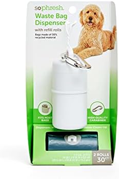 Petco Marka-Dolum Ruloları ile So Phresh Beyaz Köpek Atık Torbası Dispenseri