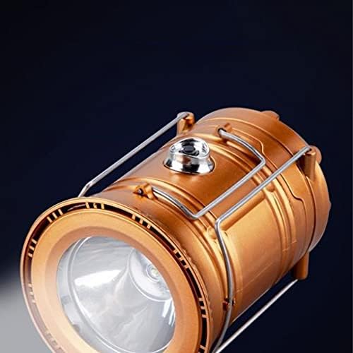 DJASM güneş enerjili 2-in-1 Led kamp ışık dekoratif lamba taşınabilir fener fenerleri ortaya çıkması için (Renk: Mavi)