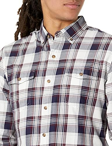 Essentials Erkek Slim-Fit Uzun Kollu Ekose İki Cepli Dimi Gömlek