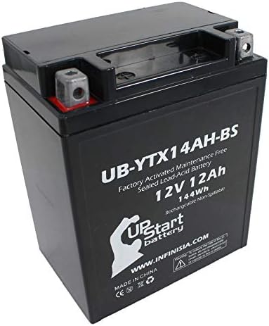 3-Pack UB-YTX14AH-BS Pil Değiştirme için 1997 Polaris Tüm Elektrikli Start Kitleri Kar Araci-Fabrika Aktif, Bakım Gerektirmeyen,