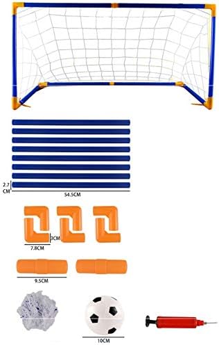 YADSHENG Taşınabilir Futbol Gol Taşınabilir Çocuk Futbol Gol Futbol Gol Net Top Pompası ile Set Açık Kapalı Oyun Oyuncak Gol