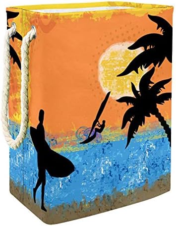 Unicey Sörf ve Rüzgar Sörfü Büyük depolama kutusu Katlanabilir Çamaşır Sepeti Kreş Sepet ve Çocuk Odası için