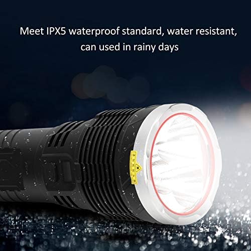 EVTSCAN şarj edilebilir LED el feneri Taşınabilir USB el feneri IPX5 Su Geçirmez Güçlü Alüminyum Alaşım meşale ışık güç Bankası