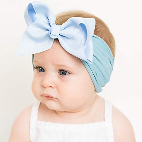 Bebek Kız Naylon Bantlar El Yapımı Toddler Yenidoğan Kız Yaylar Düğümlü Hairband Türban Headwrap Saç Aksesuarları
