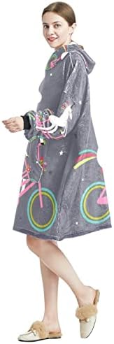kadınlar, Çocuklar ve Erkekler için sevimli tembellik Giyilebilir Battaniye Hoodie Standart Sıcak ve Rahat Battaniye Hoodie Sweatshirt