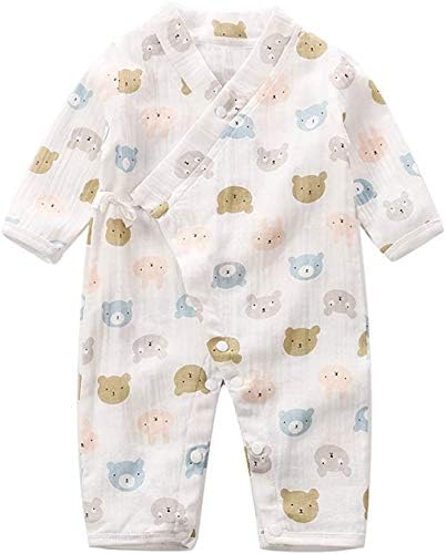 Tugao Bebek Erkek Kız Kimono Robe Onesies Pamuk Ipliği Romper Yenidoğan Bebek Japon Pijama