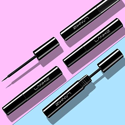 LANKİZ Manyetik Eyeliner 3 Tüp 5ml, Manyetik Kirpik Astarı, Manyetik Kirpik için Sıvı Eyeliner, Doğal Görünümlü, Su Geçirmez