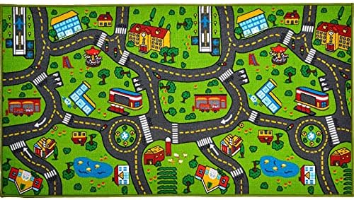 Sharellon Çocuklar Halı Playmat Şehir Hayatı Çocuklar Yol Trafik oyun matı Halı Oturma Odası Oyunu Araba Çocuk oyun matı Halı